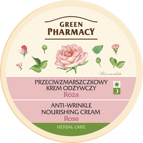 Green Pharmacy Przeciwzmarszczkowy Krem Odżywczy Róża 150ml