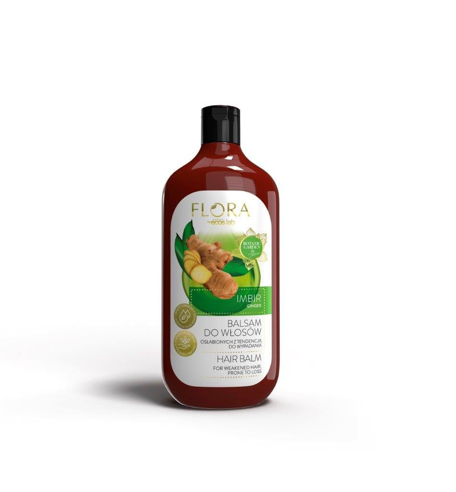 Flora by EcosLab Imbir Balsam do Włosów Osłabionych z Tendencją do Wypadania 500ml