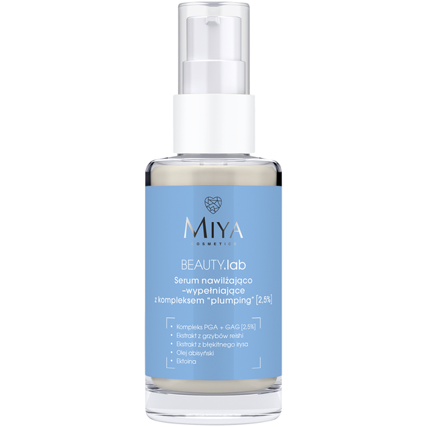 Miya BEAUTY.Lab Serum Nawilżająco-Wypełniające z Kompleksem Plumping [2,5%] dla każdego Rodzaju Skóry 30ml