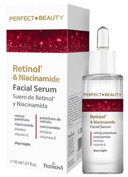 Farmona Perfect Beauty Retinol & Niacinamide Serum do Twarzy na Dzień i na Noc dla Skóry Suchej 30ml