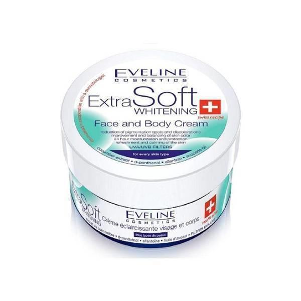 Eveline Extra Soft Wybielający Receptura Szwajcarska Krem Twarz Ciało 100ml