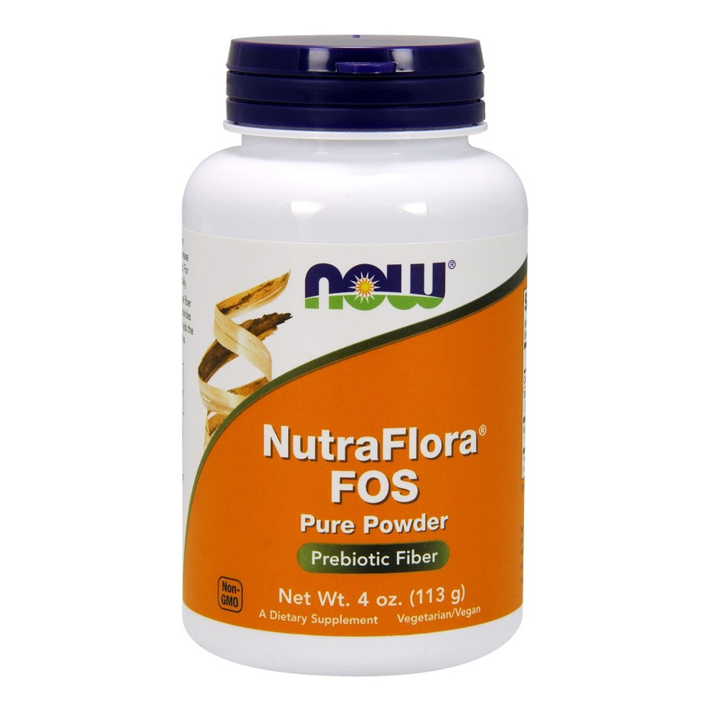 Now Foods NutraFlora FOS Pure Powder Natural Fiber 113g
