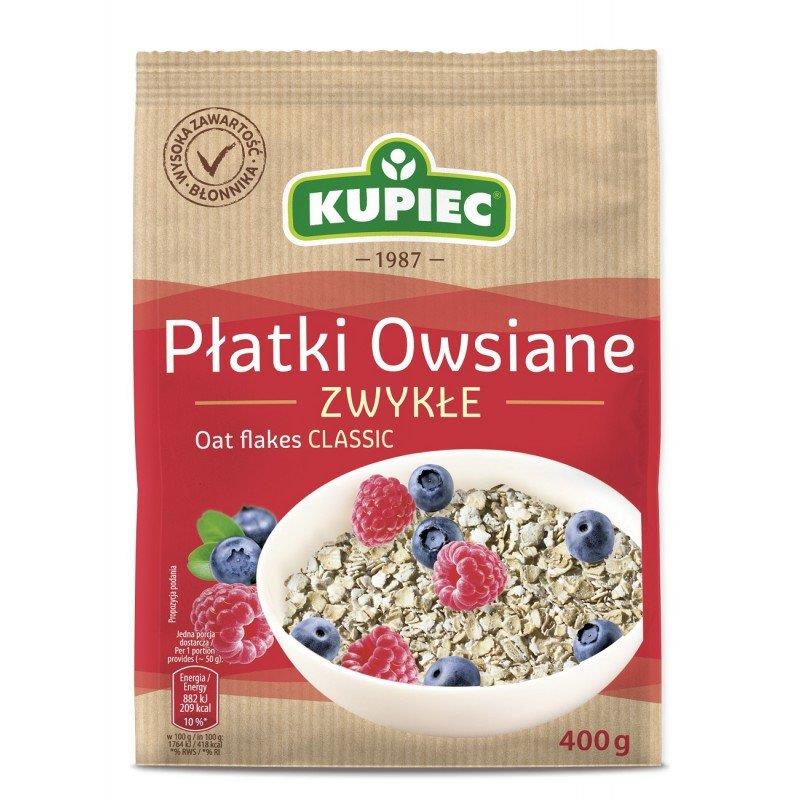 Kupiec Płatki Owsiane Zwykłe 400g