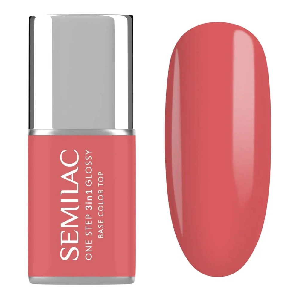 Semilac One Step 3in1 Hybrid Gel Polish S690 Coral Pink 7ml