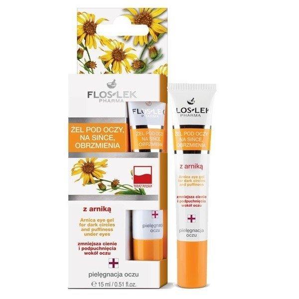 Floslek Gel With Arnica On The Bruises, Swelling, Shadows And Puffiness 15ml