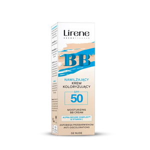 Lirene BB Nawilżający Krem Koloryzujący SPF50 Nr 02 Nude 30ml