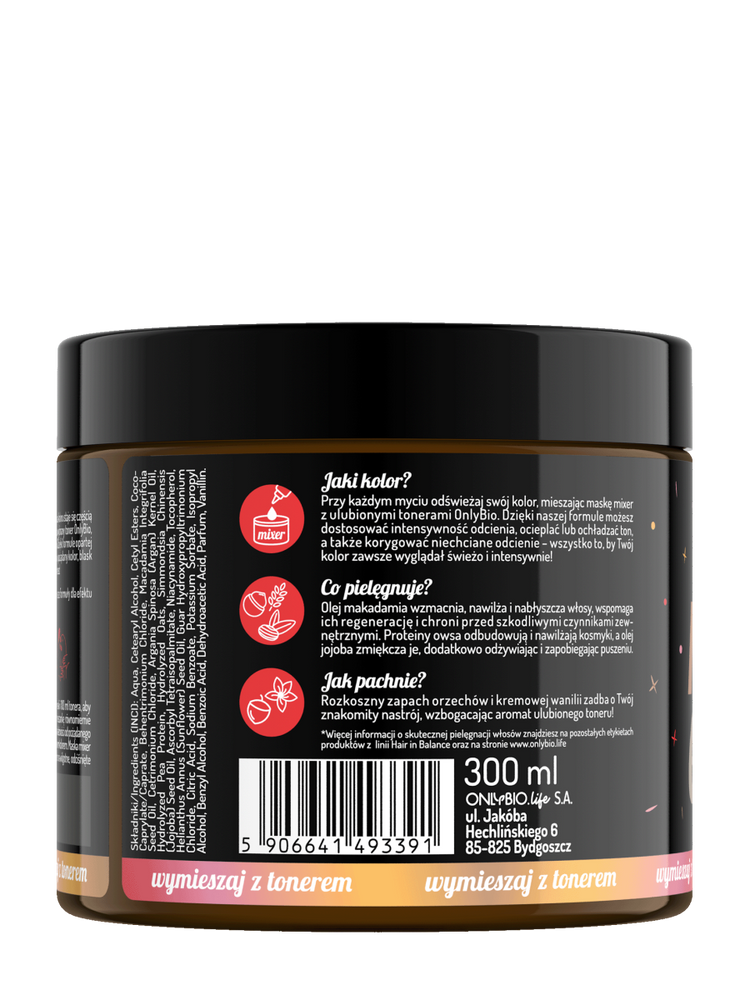OnlyBio Hair in Balance Mixer Mask for Gentle Coloring with Toner 300ml