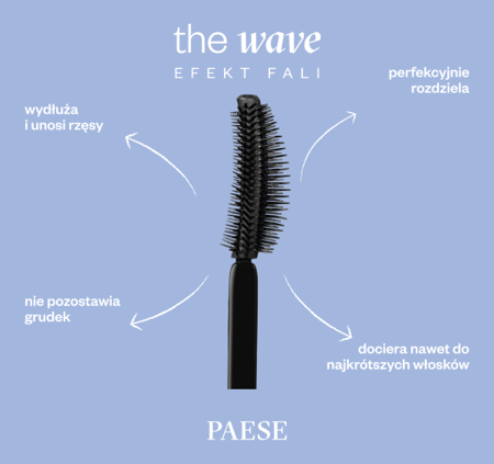 Paese The Wave Tusz do Rzęs o Przedłużonej Trwałości 10ml