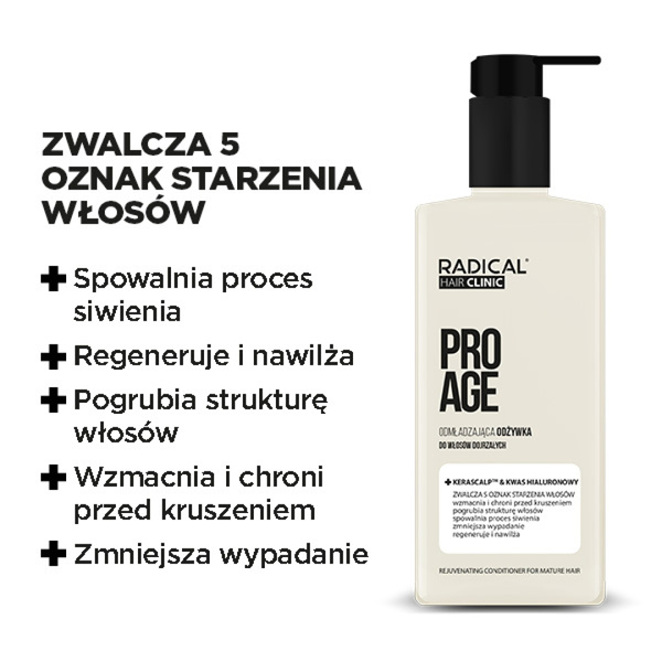 Farmona Radical Hair Clinic Pro Age Odmładzająca Odżywka dla Włosów Dojrzałych 200ml