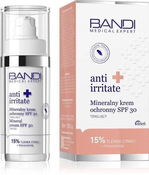 Bandi Mineralny Krem Ochronny SPF 30 Tonujący Baza Pod Makijaż 30ml