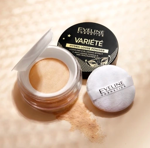 Eveline Variete Hydra Loose Powder Puder Sypki z Efektem Chłodzącym 5g