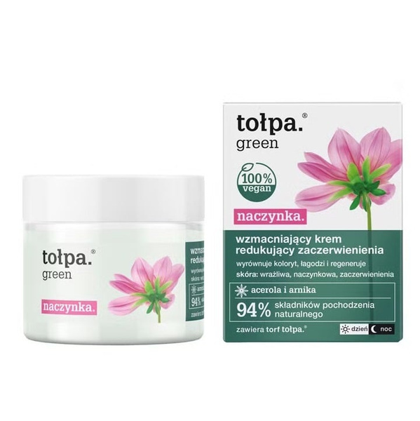 Tolpa Green Strengthening Cream Redness Reducing For Sensitive Skin 50ml