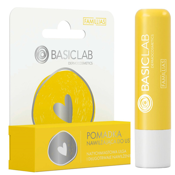 BasicLab Dermocosmetics Familias Nawilżająca Pomadka Kojący Balsam do Ust 4g