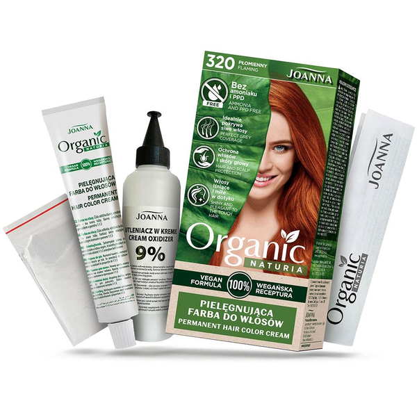 Joanna Organic Vegan  Hair Dye No. 320 Flaming 1 Piece