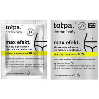 Tołpa Dermo Body Max Efect Skoncentrowany Peeling do Ciała w Chusteczce 8szt