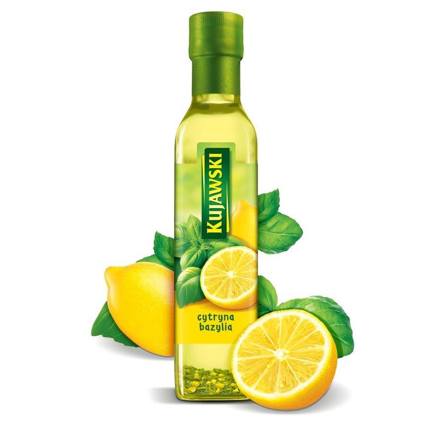 Kujawski Rapeseed Oil First Pressing with Lemon and Basil 250ml