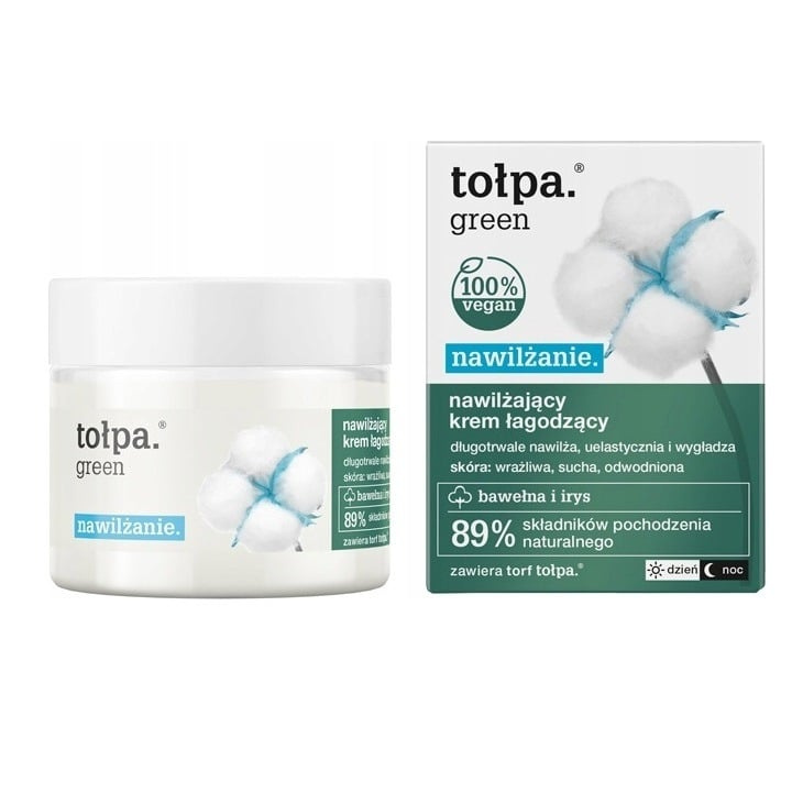 Tolpa Green Moisturizing Soothing Cream For Sensitive Dehydrated Skin 50ml