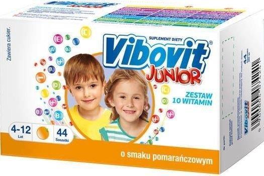 Vibovit Junior Vitamin Set For Children 4-12 Years Orange 44 Sachets