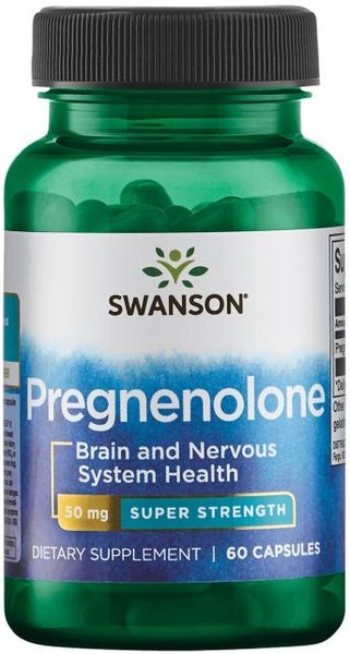 Swanson Pregnenolone 50mg Super-Strength 60 Capsules