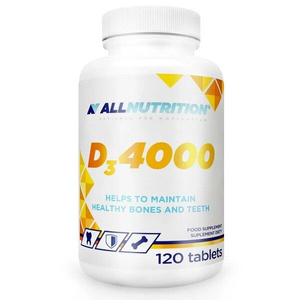 Allnutrition Witamina D3 4000 IU Na Odporność i Zdrowe Kości 120 Tabletek