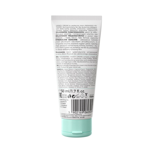 Bielenda Odżywczy Krem do Rąk z Ceramidami + Witaminami Olejem Awokado oraz Masłem Bacuri 50ml