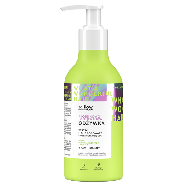 So!Flow Odżywka Białkowo-Emolientowa do Włosów Niskoporowatych i Delikatnych - 400 ml
