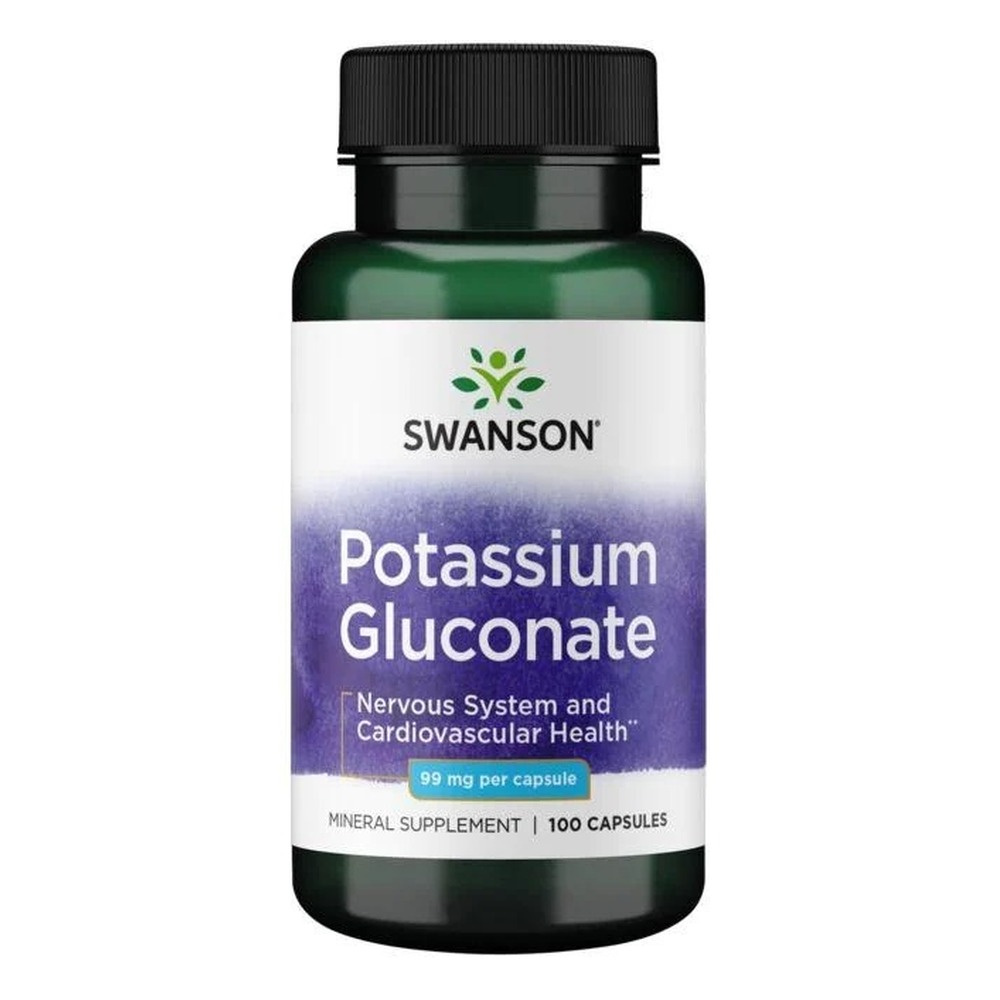 Swanson Potassium Gluconate 99mg 100 Kapsułek