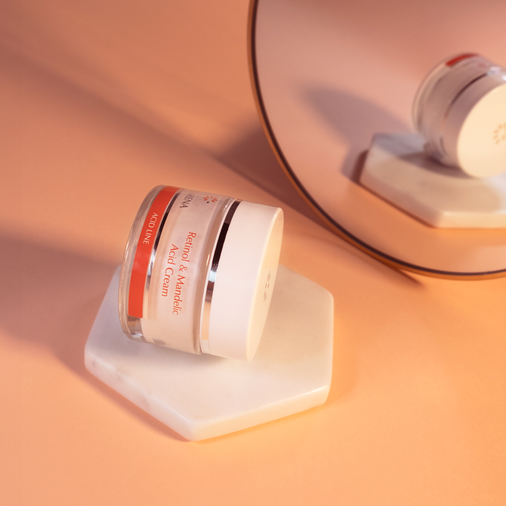 Clarena Acid Line Retinol & Mandelic Acid Anti-Aging Brightening Night Cream 50ml