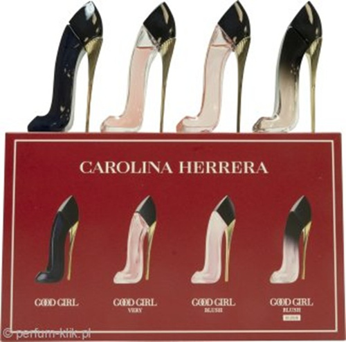 Carolina Herrera Good Girl Miniature Woda Perfumowana Good Girl Blush 7ml Woda Perfumowana Very Good Girl 7ml Woda Perfumowana Good Girl 7ml Woda Perfumowana Good Girl Very Elixir 7ml Zestaw dla Kobiet 1 Sztuka