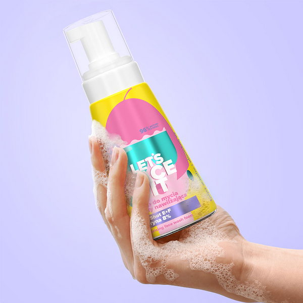 Tutti Frutti Let's Face It Moisturizing Face Wash Foam with Glycerine 8% + Nutri Shot E+F 250ml