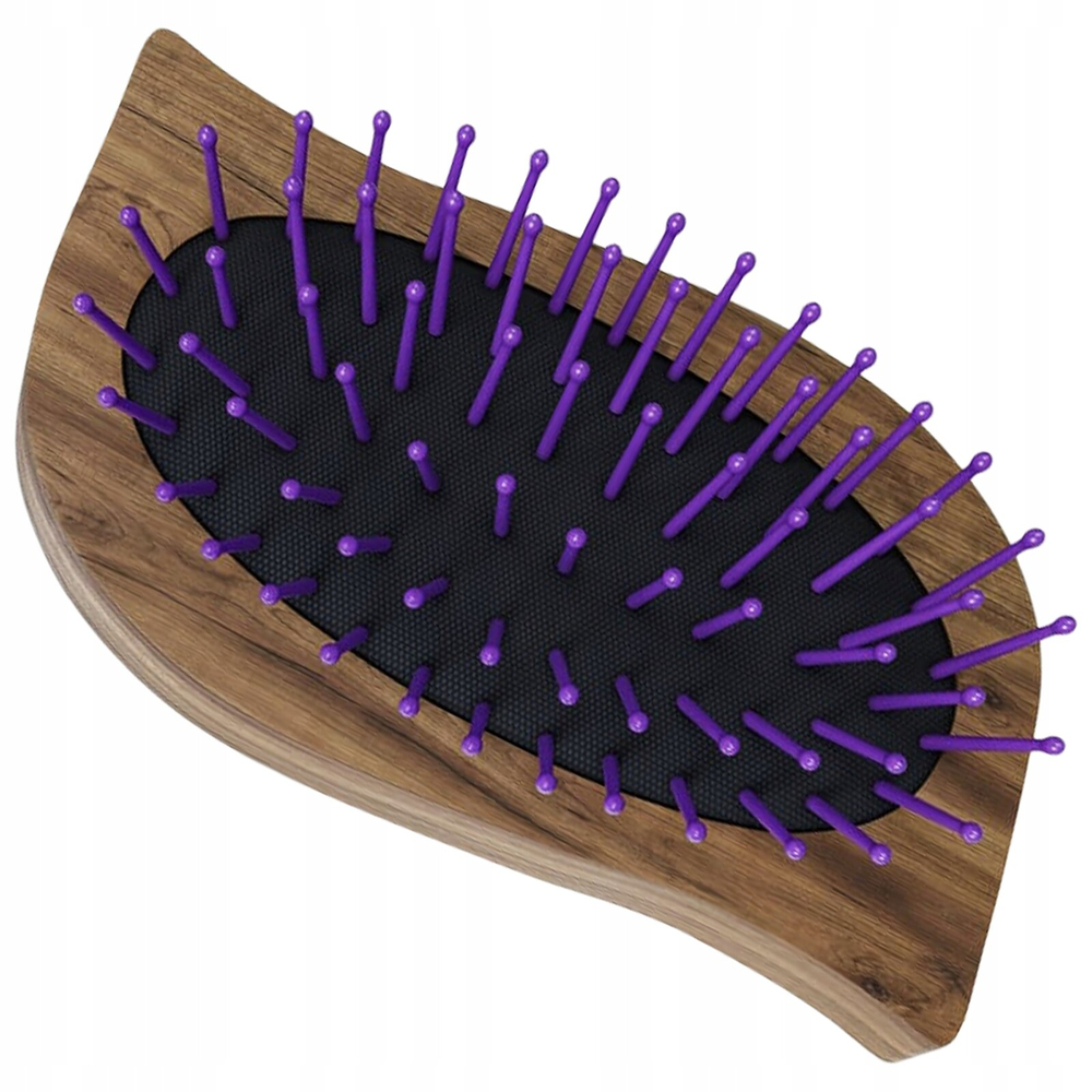 Anwen Eco-Friendly Mini Wooden Hairbrush - Travel-Friendly & Antistatic