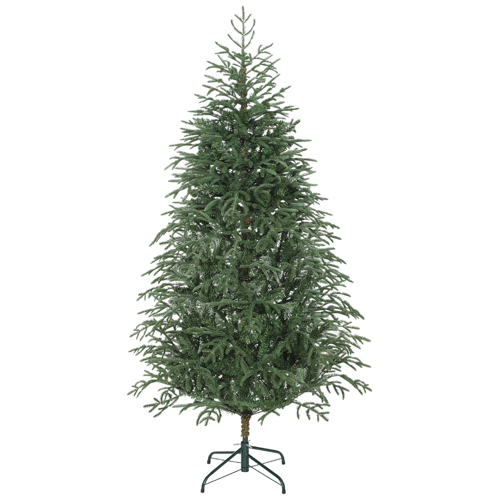 HOMCOM 6 ft Full Spruce Christmas Tree with Realistic Dense Tips, Easy Assembly - Green