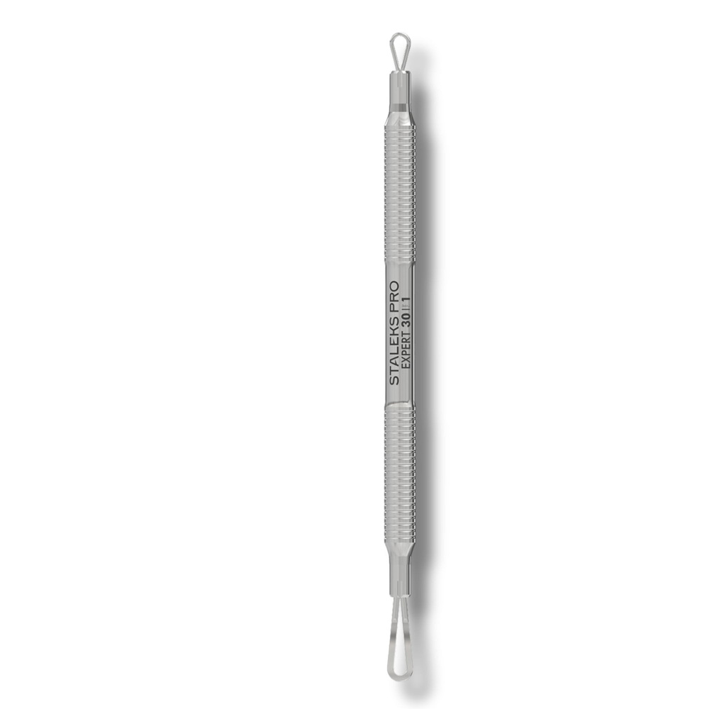 Staleks Pro Expert 30 Type 1 Double-Ended Acne Loop Extractor Stainless Steel 118 mm