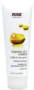 Now Foods Vitamin D-3 Cream for Dry Skin 118ml
