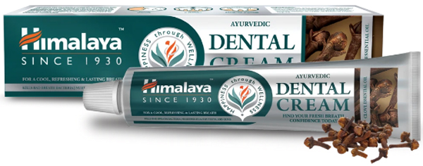 Himalaya Ayurvedic Dental Cream Toothpaste with Clove for Long-Lasting Fresh Breath 100g