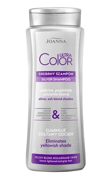 Joanna Ultra Color Srebrny Szampon Srebrne Popielate Odcienie Blondu 200ml