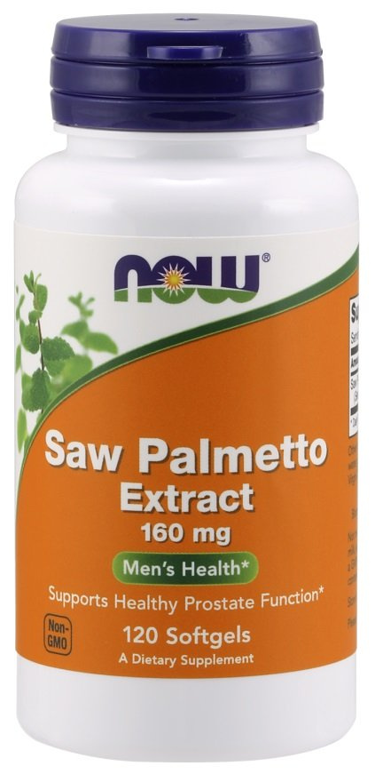 NOW Foods Saw Palmetto Extract 160mg For Healthy Prostate Function 120 Softgels