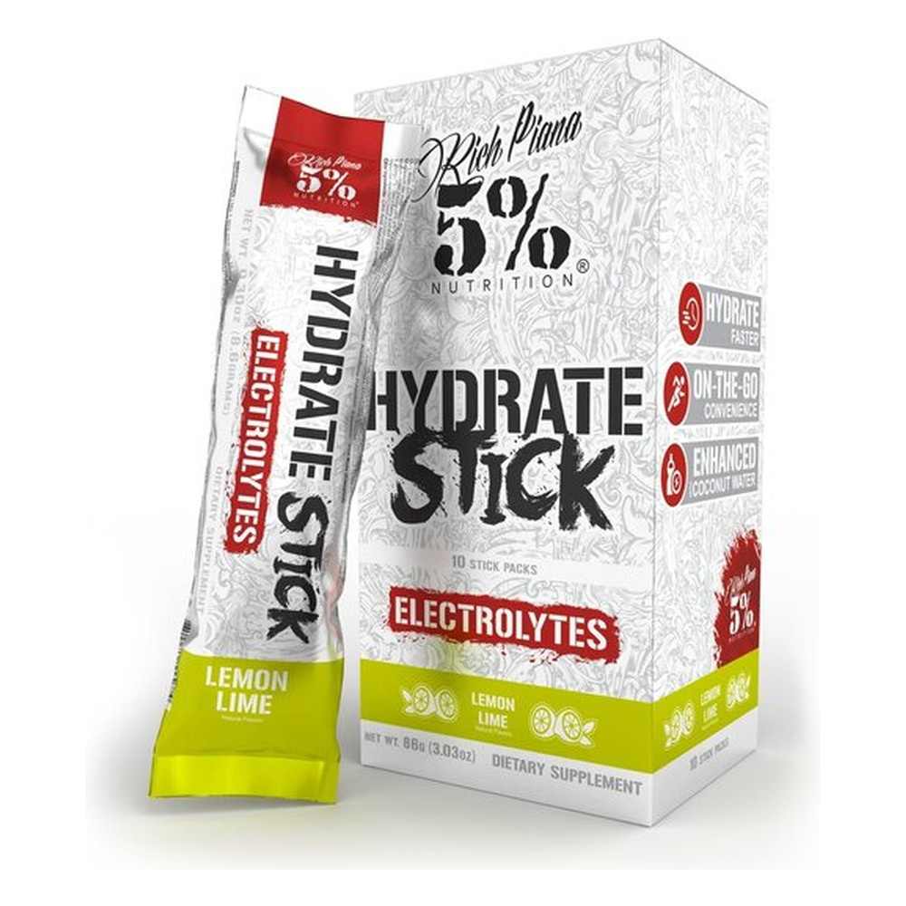 5% Nutrition Hydrate Legendary Series Stick Packs, Cytryna i limonka 10 x 9g