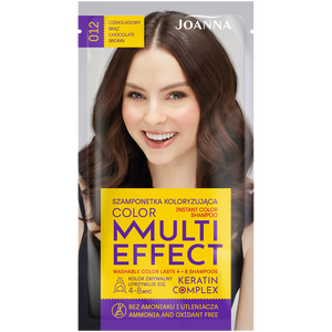 Joanna Multi Effect Color Coloring Shampoo No. 012 Chocolate Brown 35g