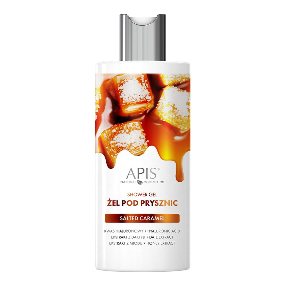 Apis Salted Carmel Shower Gel with Hyaluronic Acid Date Extract & Honey Extract 300ml