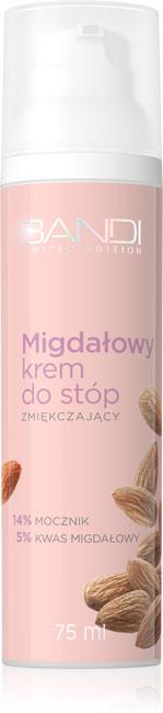 Bandi Limited Edition Migdałowy Krem Zmiękczający do Stóp z Kwasem Migdałowym 5% i Mocznikiem 14% 75ml