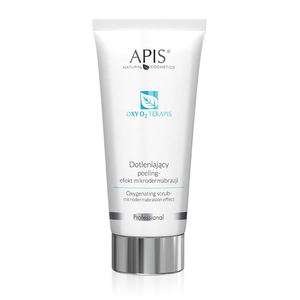 Apis Professional Oxy O2 Therapis Dotleniający Peeling Efekt Mikrodermabrazji dla Cery Szarej i Zmęczonej 200ml