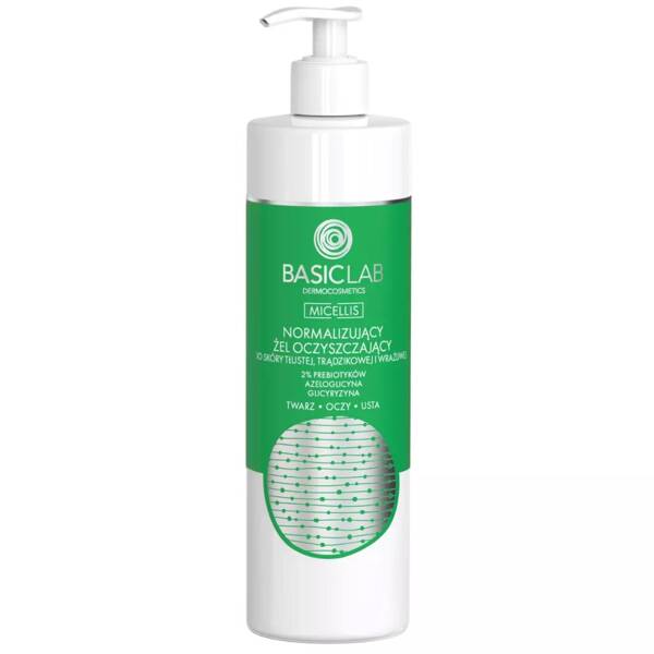 BasicLab Luxury Hydrating Cleansing Gel for Oily, Acne-Prone & Sensitive Skin  300ml
