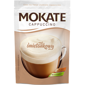 Mokate Cappuccino o Smaku Śmietankowym bez Olejów i bez Konserwantów 110g