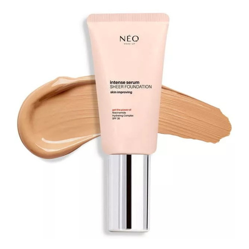 Neo Makeup Intense Serum Sheer SPF 30 Moisturizing Foundation No. 04 Sand with Glass Skin Effect 30ml