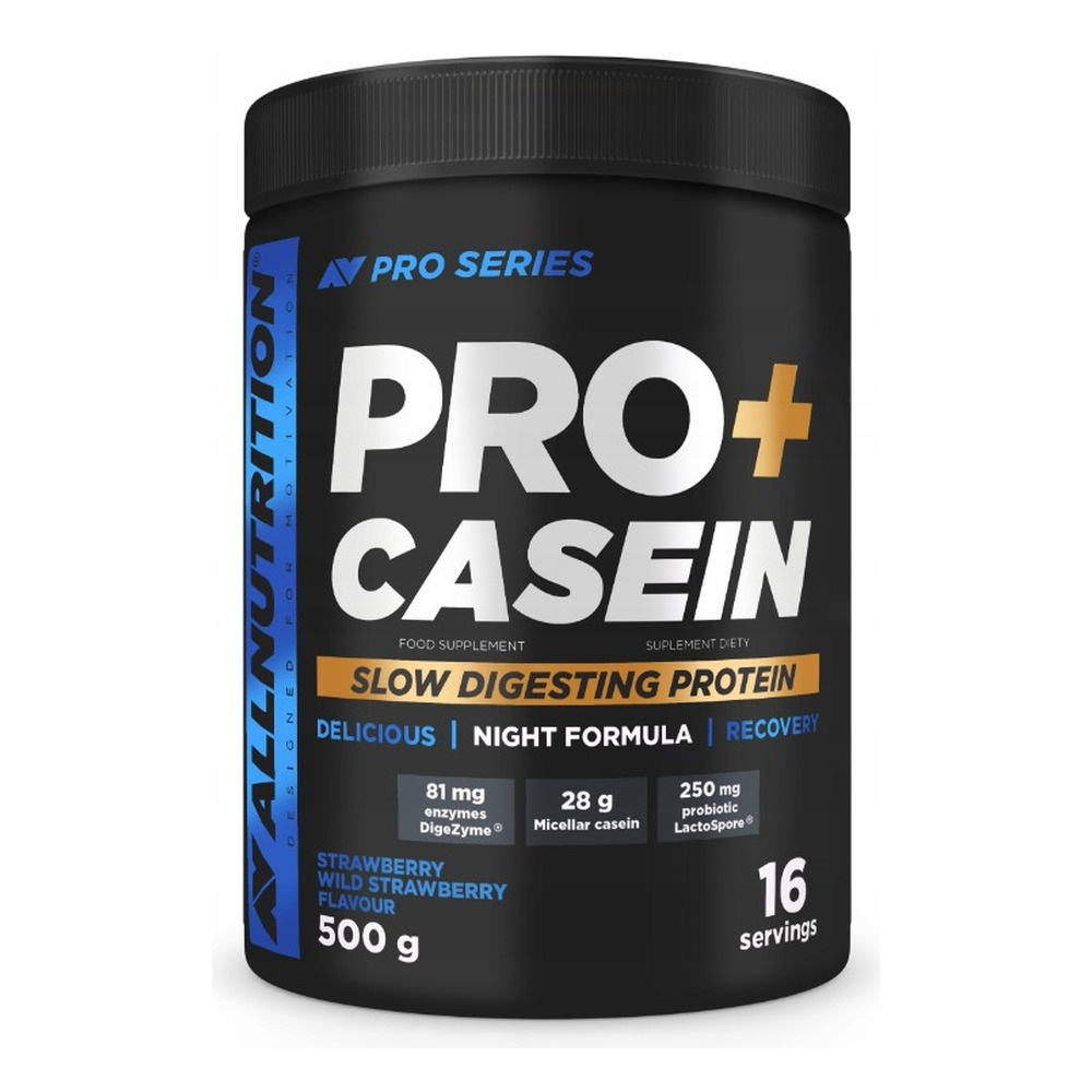 Allnutrition Pro+ Casein Micellar Protein Strawberry-Wild Strawberry For Night Regeneration 500g