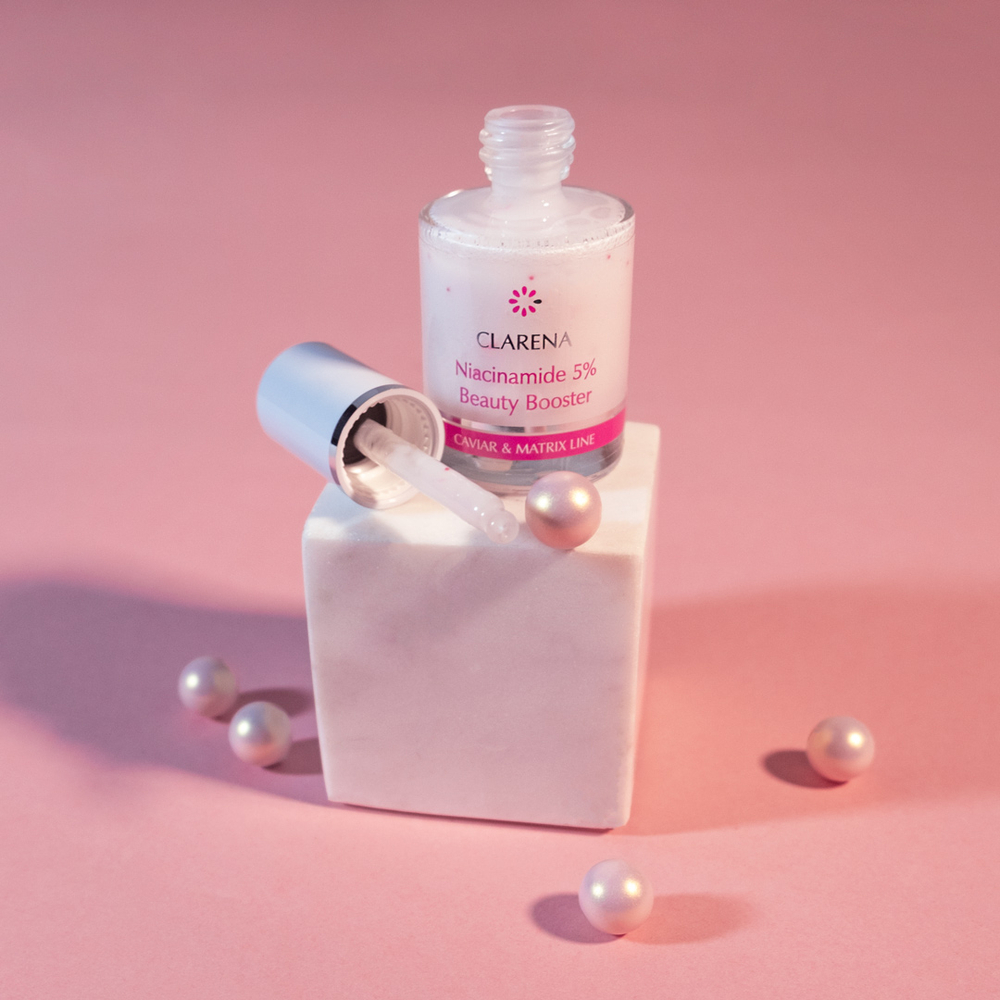 Clarena Caviar & Matrix Line Rejuvenating Booster - Best Anti-Aging Serum for Mature Skin, 30ml