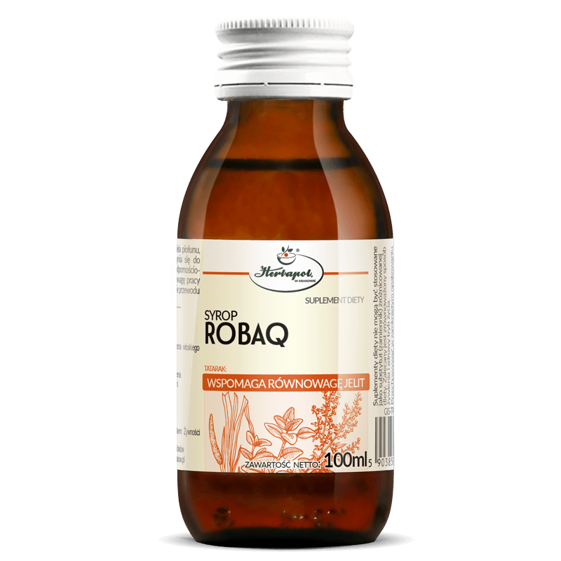 Herbapol Syrop Robaq Wspiera Równowagę Jelit 100ml 