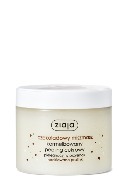 Ziaja Czekoladowy Miszmasz Karmelizowany Peeling Cukrowy dla każdego Typu Skóry 300ml