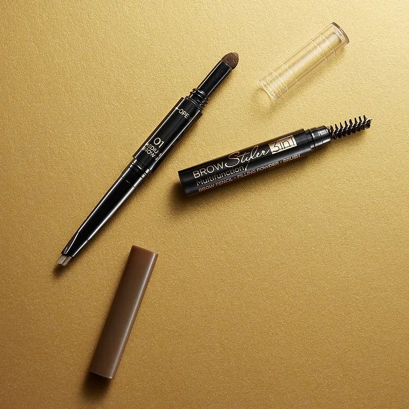 Eveline Brow Styler Multifunction 3in1 No. 02 Dark Brown 1 Piece